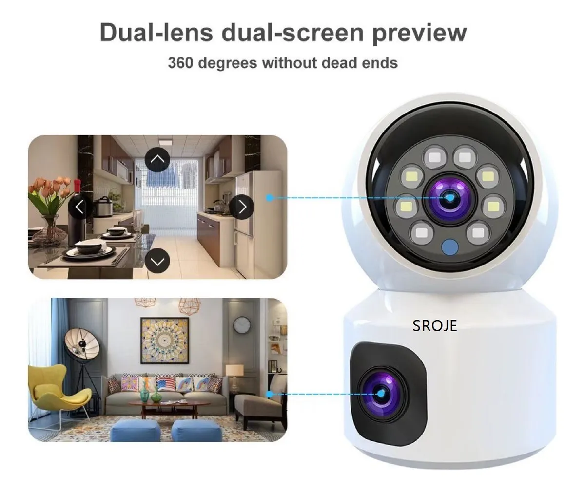 CÁMARA EXTERIOR DOBLE LENTE PTZ